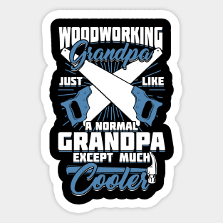 Woodworking Grandpa Woodworker Grandfather Gift Sticker